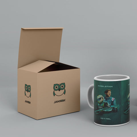 Sebastian Vettel F1 2022 Ed. White Ceramic Mug