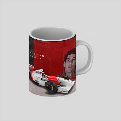 Ayrton Senna Champion 2022 Ed. White Ceramic Mug