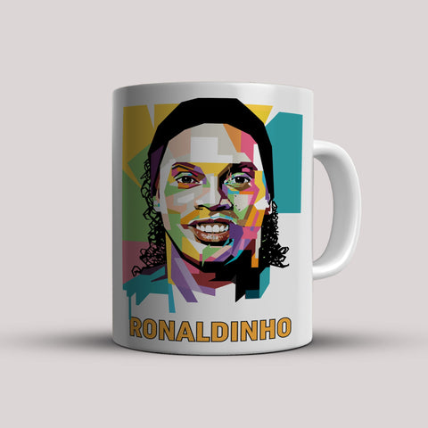 Ronaldinho The LEGEND White Ceramic Mug