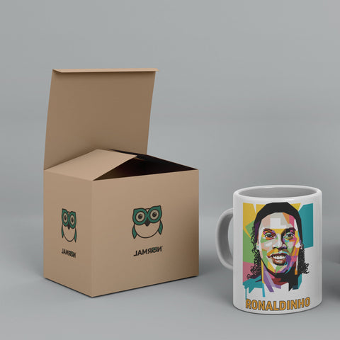 Ronaldinho The LEGEND White Ceramic Mug