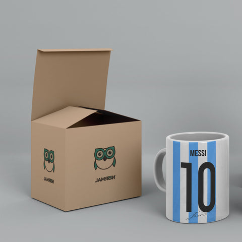 Messi Argentina Jersey White Ceramic Mug