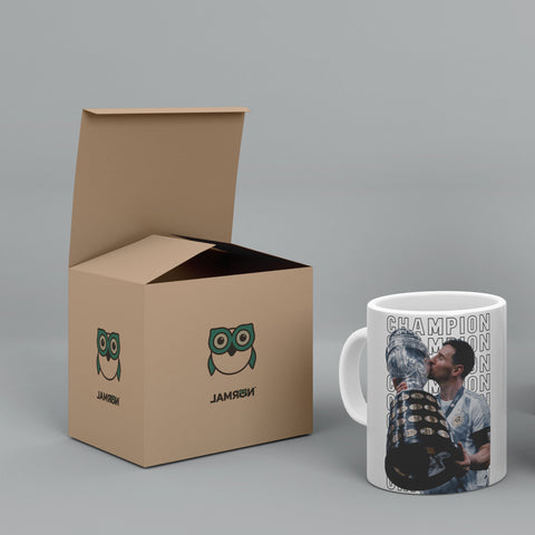 Messi Copa Cup Winner White Ceramic Mug