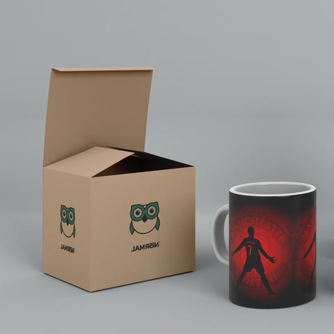 Ronaldo Manchester United White Ceramic Mug