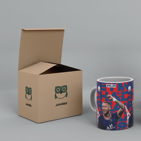 Neymar PSG Victory White Ceramic Mug