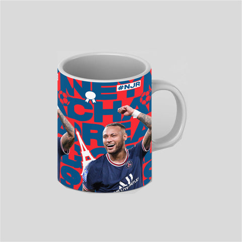 Neymar PSG Victory White Ceramic Mug