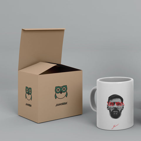 Messi Cool Art White Ceramic Mug