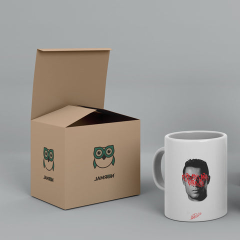 Ronaldo Cool Art White Ceramic Mug