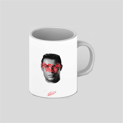 Ronaldo Cool Art White Ceramic Mug