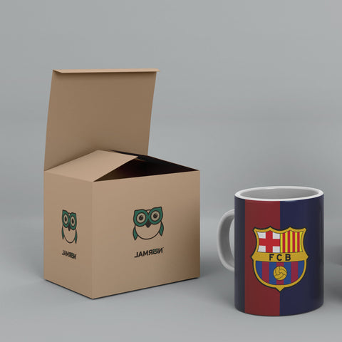 FC Barcelona Football Club White Ceramic Mug