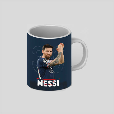 Leo Messi PSG Number 30 White Ceramic Mug