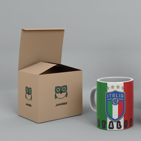 Italy Football Team For Win White Ceramic Mug