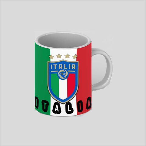 Italy Football Team For Win White Ceramic Mug