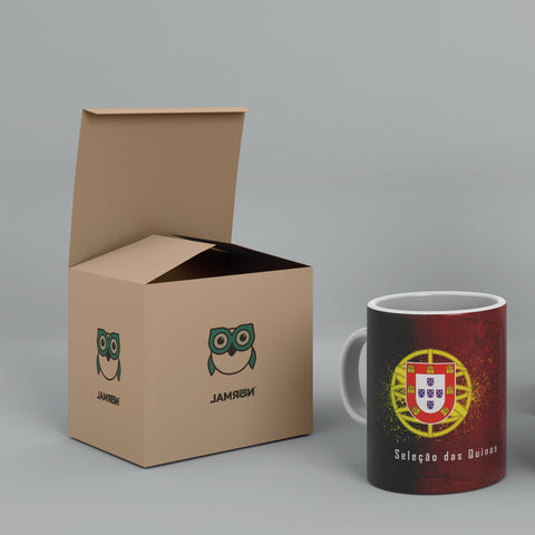 Portugal Football Team For Win White Ceramic Mug