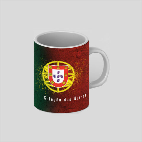 Portugal Football Team For Win White Ceramic Mug