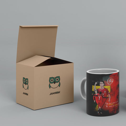 Ronaldo FIFA World Cup Quote White Ceramic Mug