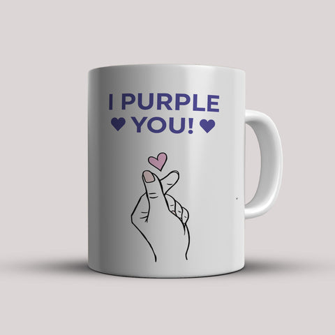 Purple You BTS White Ceramic Mug