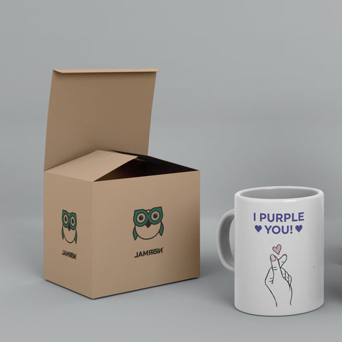Purple You BTS White Ceramic Mug