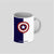 Captain America Shield White Ceramic Mug
